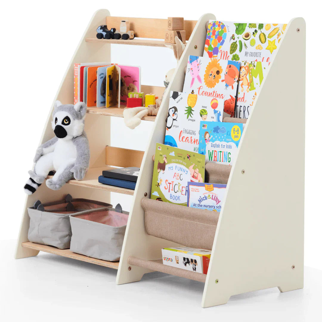 2-in-1 モンテッソーリ本・おもちゃ収納棚 2-in-1 モンテッソーリ本・おもちゃ収納棚