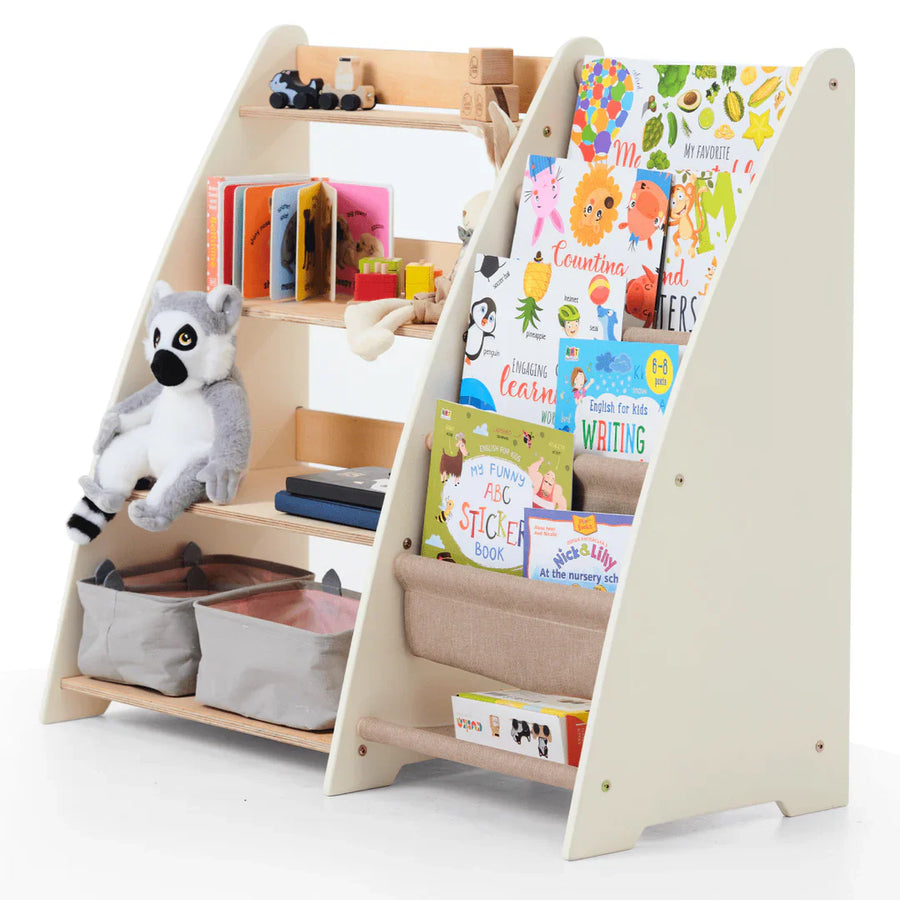 2-in-1 モンテッソーリ本・おもちゃ収納棚 2-in-1 モンテッソーリ本・おもちゃ収納棚