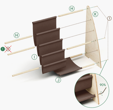 キッズシェルフ（本＆おもちゃ用・ミドルサイズ）