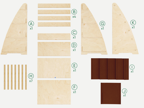 キッズシェルフ（本＆おもちゃ用・ミドルサイズ）