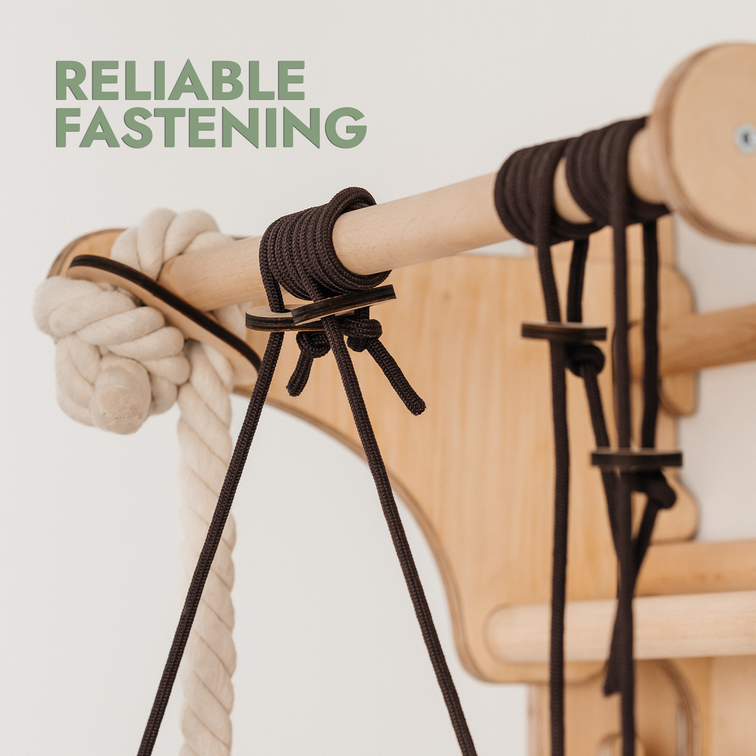 5-in-1 お子様向け スウェーデンラダー (ピクラートライアングル・滑り台・ブランコ・お絵かきボード)